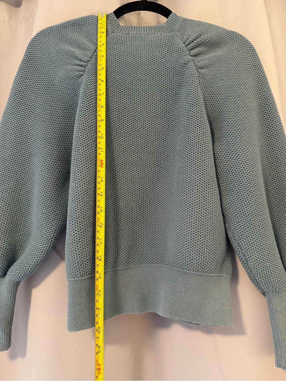 Ann Taylor Puff Sleeve Crewneck Sweater